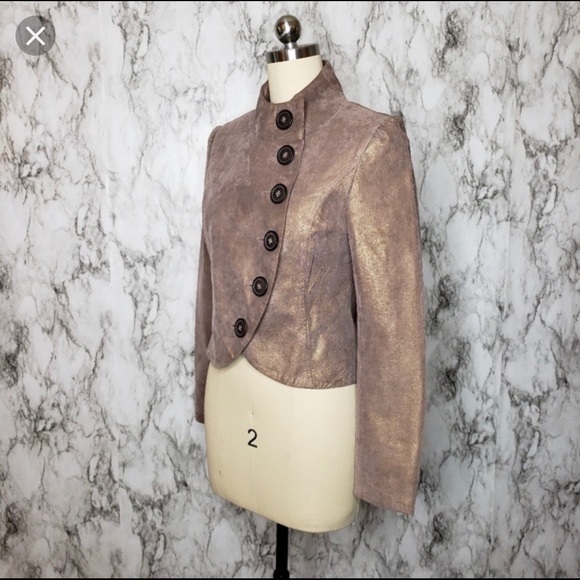 Lulu & Veronica 100% Leather Cropped Jacket - Picture 4 of 4